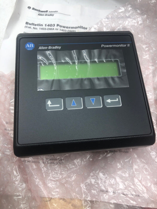 NEW ALLEN BRADLEY 1403-DMA POWER MONITOR II DISPLAY MODULE 120/240 VAC FRN 1.0