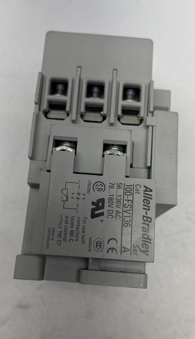 NEW ALLEN BRADLEY C30 CONTACTOR WITH NO SIDE AUX CONTACT AND 10 VAC COIL
