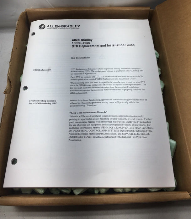 Allen Bradley GTO Replacement Kit 1352C-PLUS 144446 SP-144446