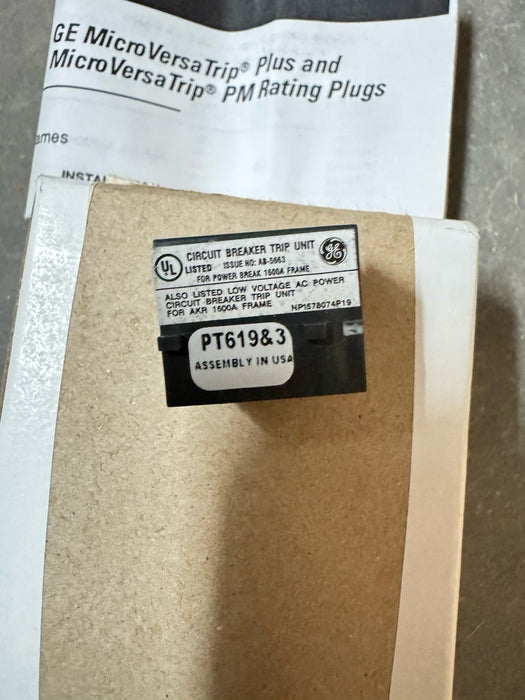 NEW GE TR16B800 800A Rating Plug PT619&4 SPECTRA RMSGeneral Electric 800 AMP NIB