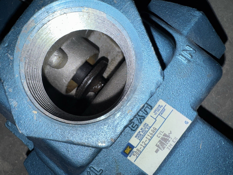 MAC VALVES INC 58B-12-116AA NEW PNEUMATIC SOLENOID 58B-12-116A 120VAC OR 24 VDC