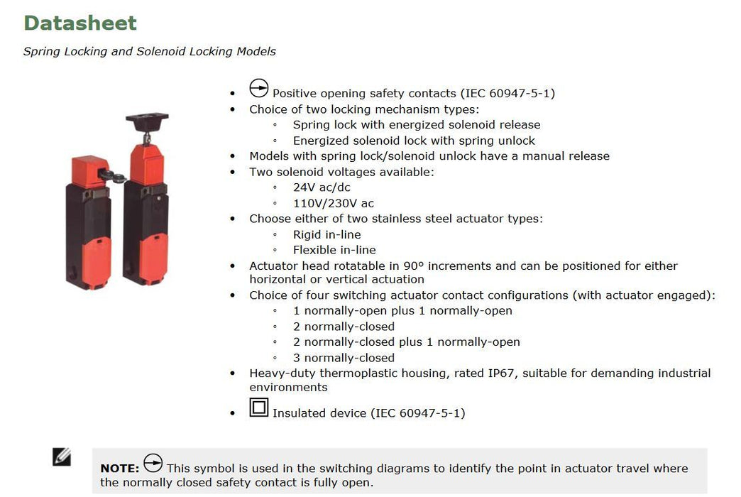 NEW SEALED BANNER LS42DMMIF LOCKING GUARD SAFETY SWITCH 61416 SI-LS42DMMIF 24V
