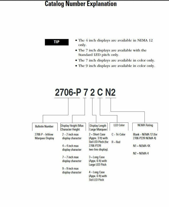 2706-P22R NEW SEALED ALLEN-BRADLEY INVIEW MESSAGE LED DISPLAY