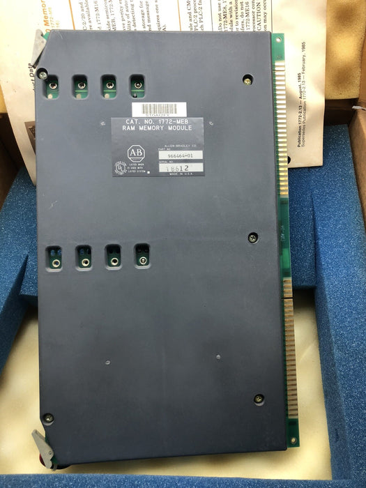 1772MEB ALLEN BRADLEY PLC2/20 - PLC/2/30 MEMORY BOARD BATTERY BACKUP 1772-MEB