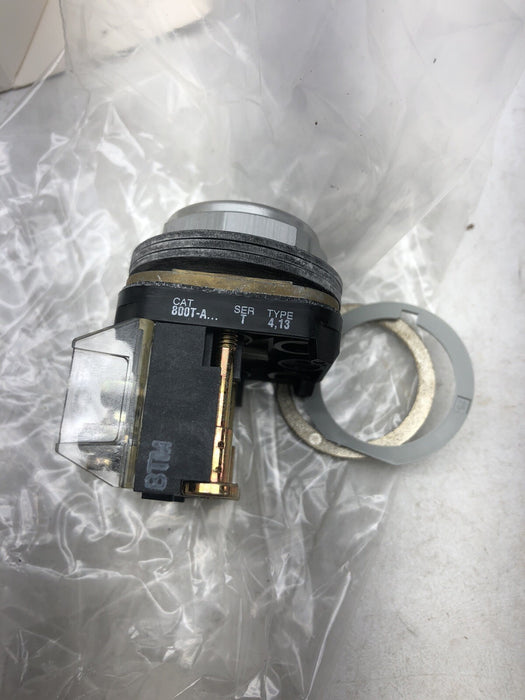 ALLEN-BRADLEY 800H-A2A SER T NON-ILLUMINATED BLACK FLUSH HEAD PUSH BUTTON