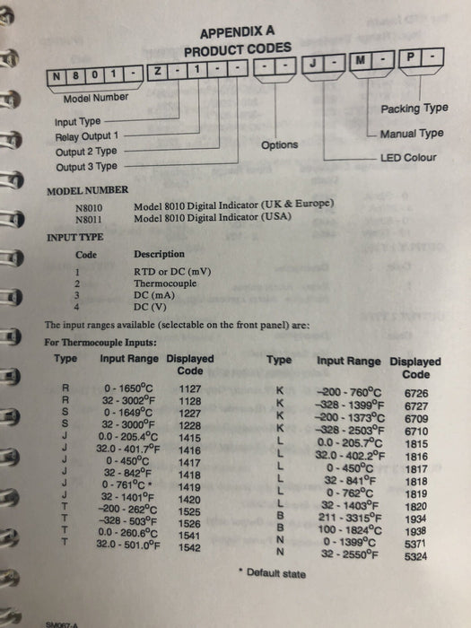 NEW WEST 8010 CONTROLLER N8011Z1110J1 RTD INPUT NO MOUNT SLEEVE N8011