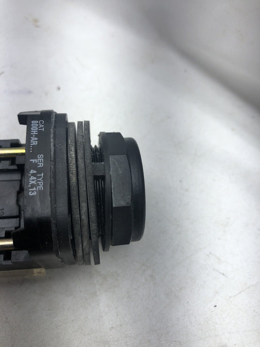 ALLEN-BRADLEY 800H-AR SER T NON-ILLUMINATED BLACK FLUSH HEAD PUSH BUTTON