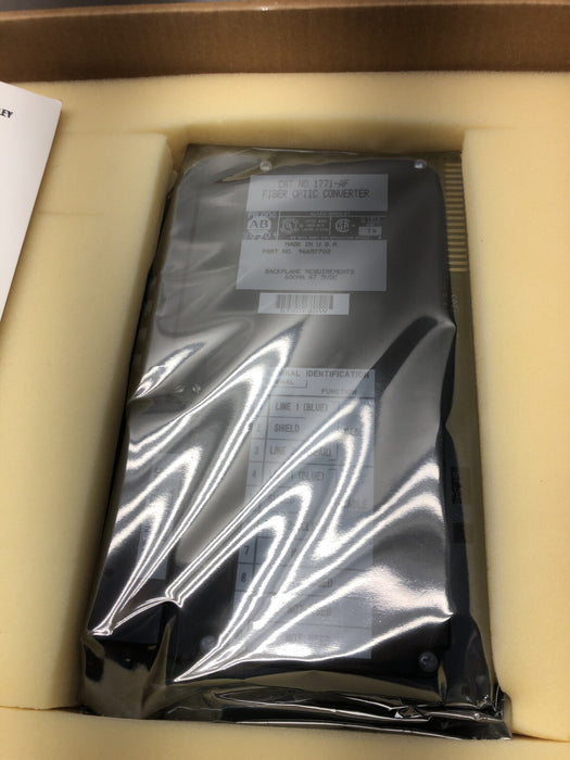 NEW ALLEN BRADLEY 1771-AF FIBER CONVERTER OLD STOCK 1992 NIB