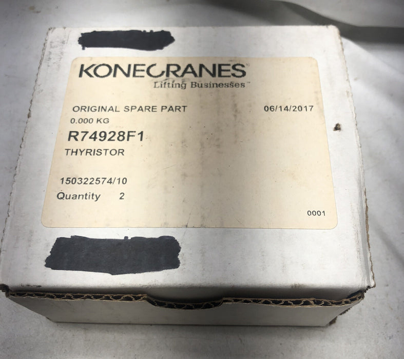 NEW KONECRANES R74928F1 MORRIS THYRISTOR SCR PACK BRIDGE RECTIFIER & HARDWARE
