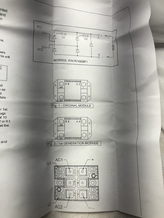 NEW KONECRANES R74928F1 MORRIS THYRISTOR SCR PACK BRIDGE RECTIFIER & HARDWARE
