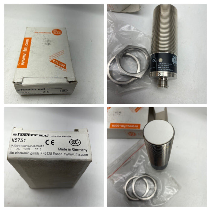 IFM EFECTOR100 II5751 PROXIMITY SWITCH IIA2010-FRKG/V4A/US-100-IRF