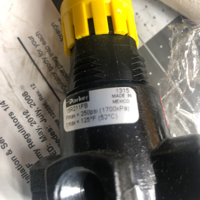 PARKER 15R211FB  3/8" REGULATOR NIB PNEUMATIC COMPRESSED AIR REG