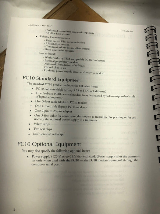 NEW FOXBORO PC10-AEM PC10 INTELLIGENT TRANSMITTER CONFIGURATOR NIB D0157YE