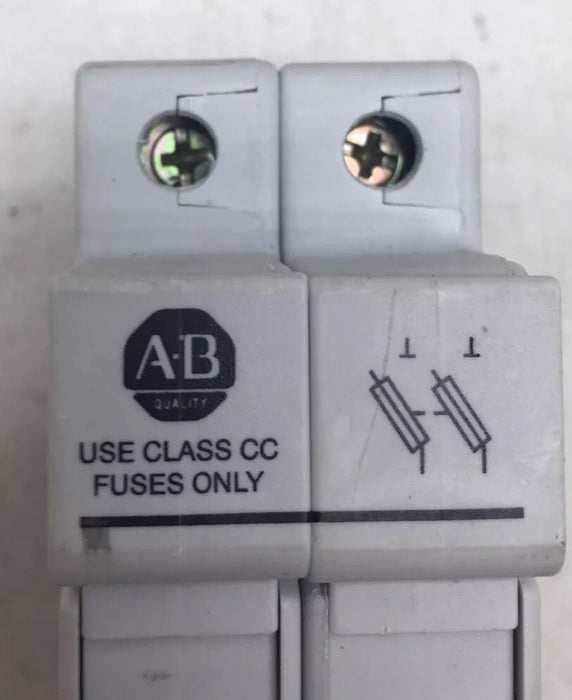 NEW ALLEN-BRADLEY 1492-FB2C30 DUAL FUSE HOLDER DIN RAIL MOUNT