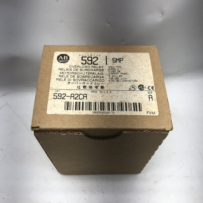 NEW OLD STOCK 592-A2CA SMP OVERLOAD RELAY .32 TO 1 AMP CURRENT RANGE