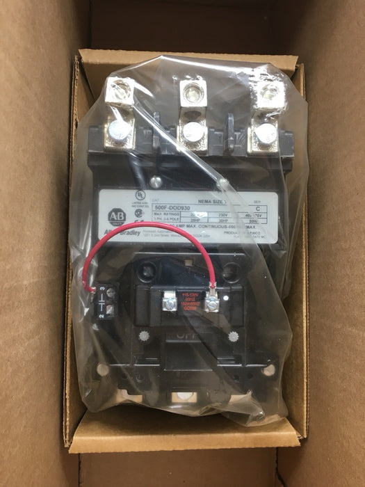 NEW 500 LINE MODULAR DOL MOTOR STARTER / CONTACTOR 500-DOD930 NEMA SIZE 3 NIB