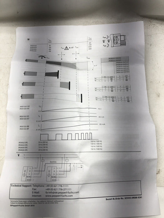 3RG6014-3AC00-P BROKEN PIECE NEW PEPERL+FUCHS PN. 559666 30mm ULTRASONIC SENSOR