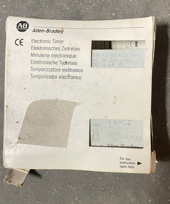 700-FSB3CU23 NEW UNUSED BULLETIN 700 TIMER OFF-DELAY .5-10 SECONDS 700-F