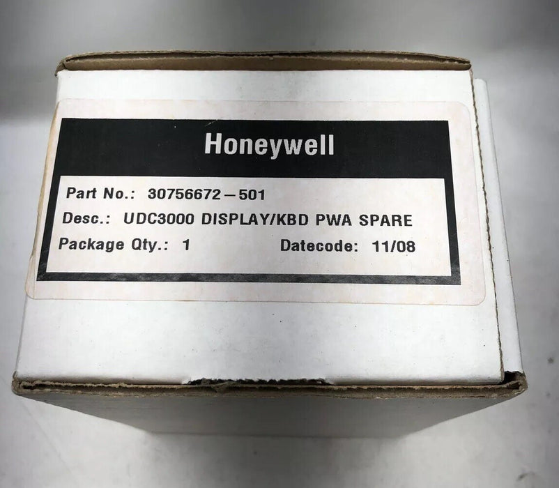 NEW 2008 HONEYWELL UDC3000 DISPLAY / KBD PWA SPARE PART NO. 30756672-501 NIB