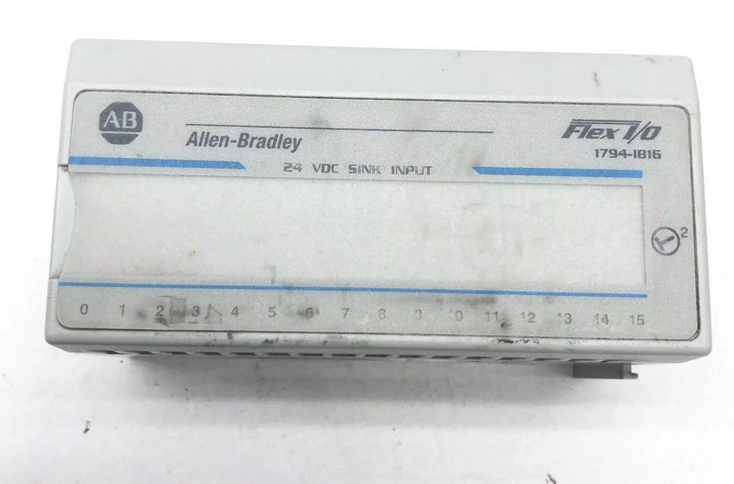 ALLEN BRADLEY 1794-IB16 24VDC SINK INPUT MODULE AND 1794 TB3 TERMINAL BASE