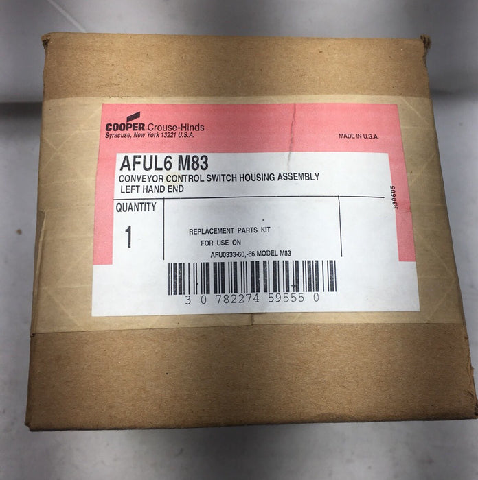 NEW COOPER CROUSE HINDS AFUL6 M83 CONVEYOR SWITCH LEFT HAND ASSEMBLY AFUL6-M83