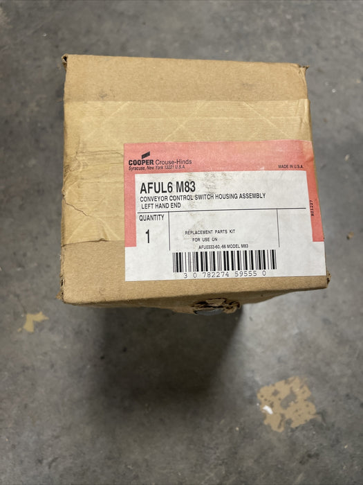 NEW COOPER CROUSE HINDS AFUL6 M83 CONVEYOR SWITCH LEFT HAND ASSEMBLY AFUL6-M83