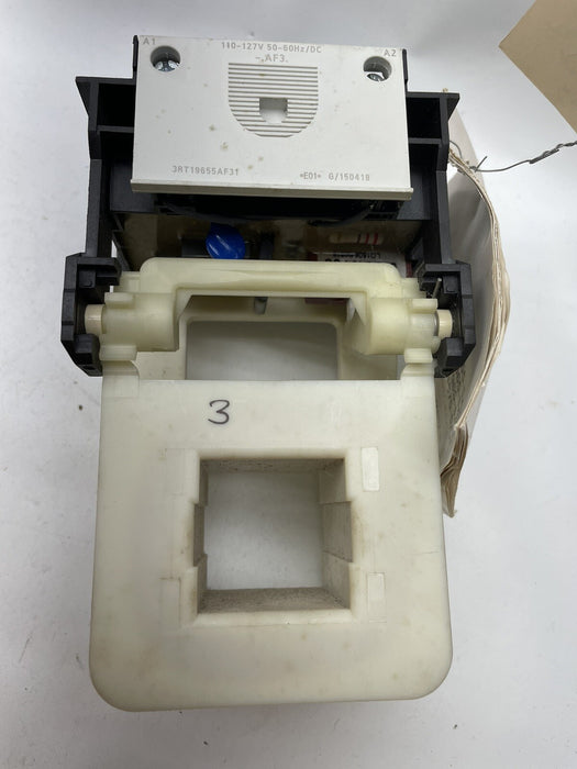BROKEN PLASTIC SIEMENS 3RT19655AF31 110-127 VAC /DC COIL FOR CONTACTOR