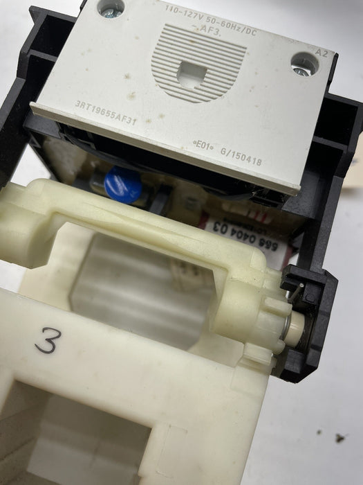 BROKEN PLASTIC SIEMENS 3RT19655AF31 110-127 VAC /DC COIL FOR CONTACTOR