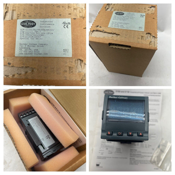 21161 NEW BARBER COLMAN 2116I/AL/VH/XXX/AX143 INVENSYS EUROTHERM TEMP CONTROL