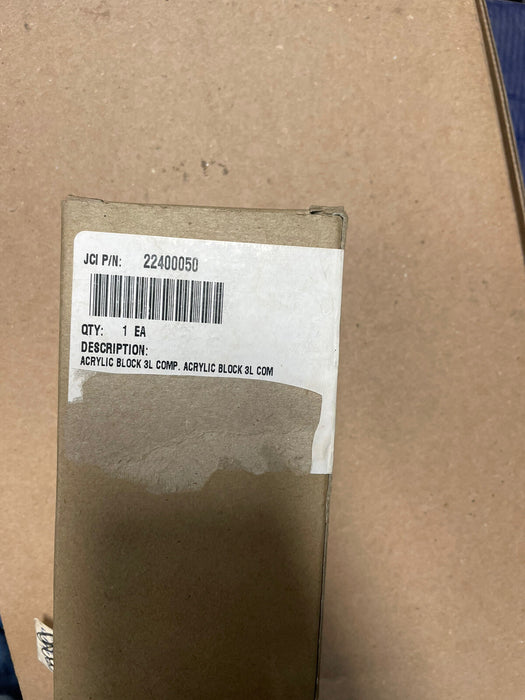 NEW JOHN CRANE SAFE UNIT 22400050 ACRYLIC BLOCK 3L BLOCK ONLY