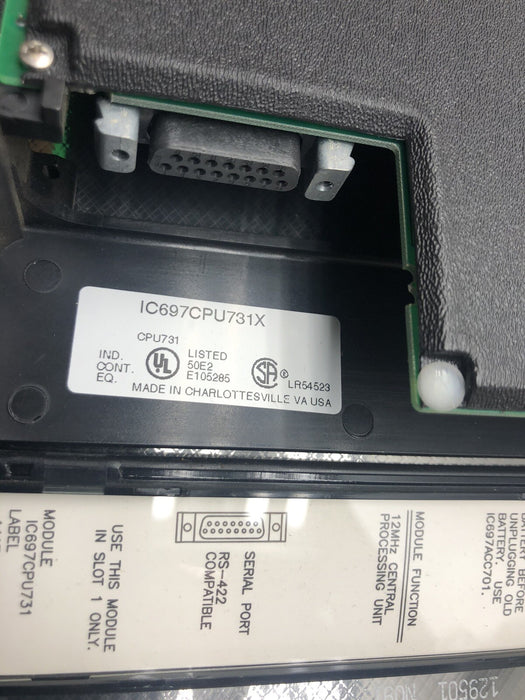 GE FANUC / HONEYWELL CPU IC697CPU731 CPU 731 GENIUS 12MHz PROCESSING UNIT