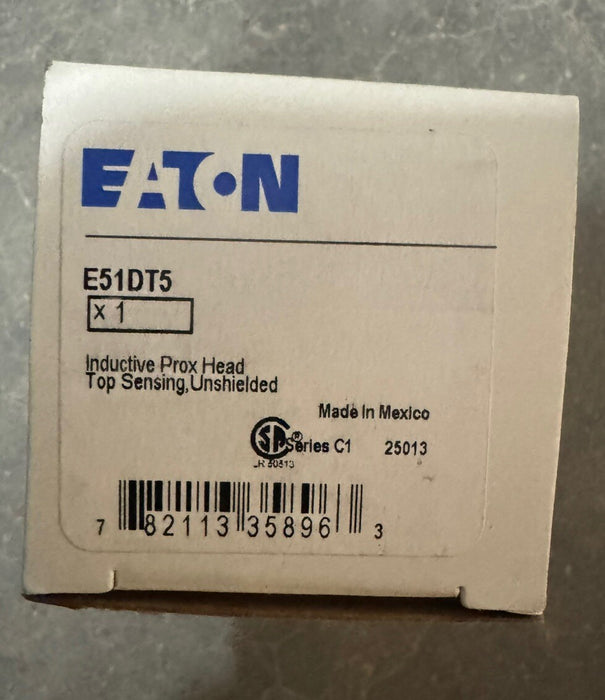 NEW E51DT5 CUTLER-HAMMER INDUCTIVE PROX HEAD ONLY TOP SENSING UNSHEILDED