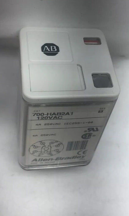NEW Allen Bradley QTY:1 700-HAB2A1 Relay Only 4A 2PDT 120VAC
