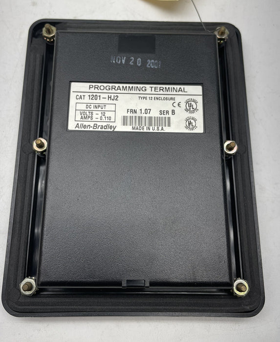 ALLEN BRADLEY 1201-HJ2 PROGRAMMING TERMINAL 12V FRN 1.07 SER B GREAT CONDITION