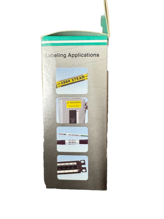 S100X400VAC NEW PANDUIT P1 LABEL CASSETTE 1" X 4.0" X 1" BLACK ON WHITE SELF LAM