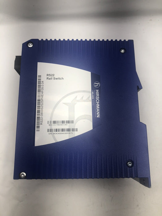 2016 HIRSCHMANN RS22 RS22-0800S2S2SPHEHF09.0.04 ETHERNET RAIL SWITCH BELDEN RS20