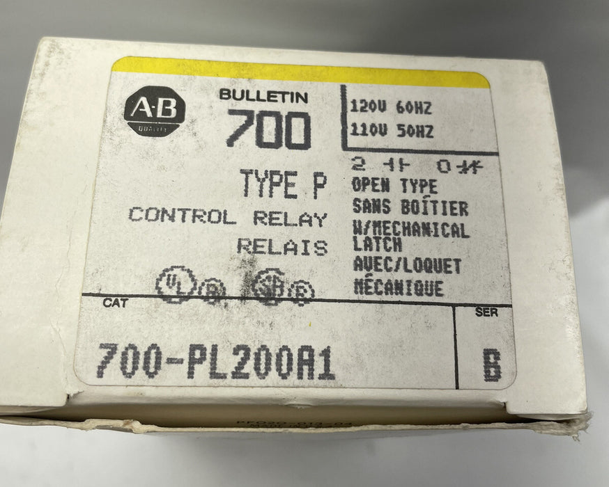 NEW ALLEN-BRADLEY BULLETIN 700 700-PL200A1 TYPE R 120 VAC RELAY