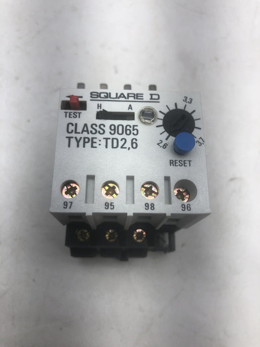 NEW SQUARE D 9065 TD 5.5 THERMAL OVERLOAD RELAY NIB 5.5A TO 8A