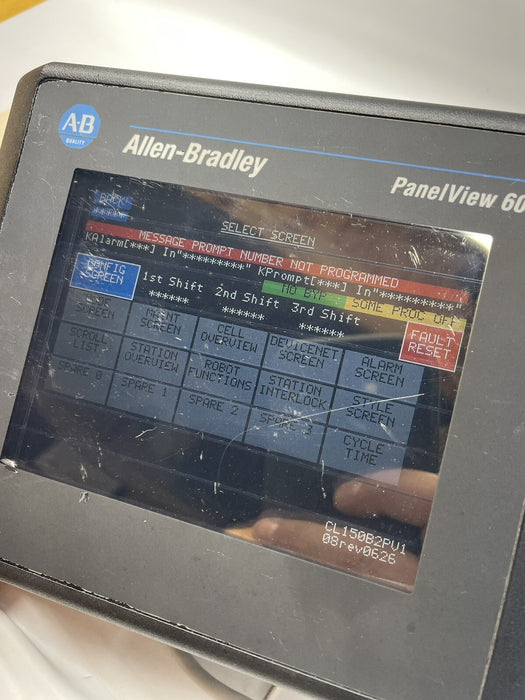 2711-T6C20L1 ALLEN BRADLEY PANELVIEW 600 STANDARD  ETHERNET HMI 2711-T6 PV600 AB