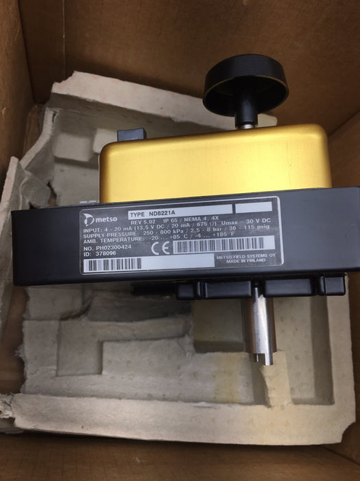 NEW METSO ND8221A ELECTRO PNEUMATIC VALVE POSITIONER 4-20ma NIB