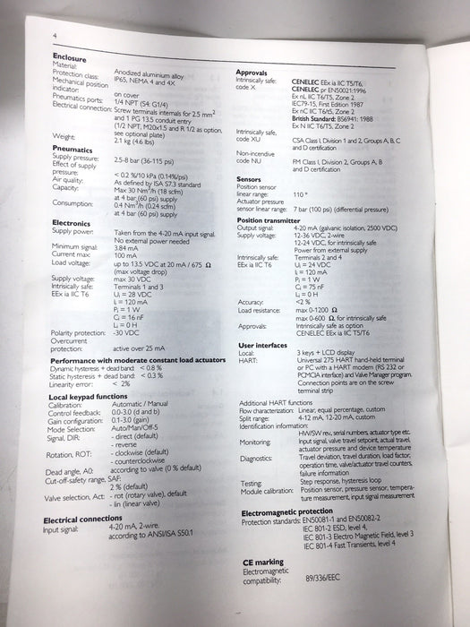 NEW METSO ND8221A ELECTRO PNEUMATIC VALVE POSITIONER 4-20ma NIB