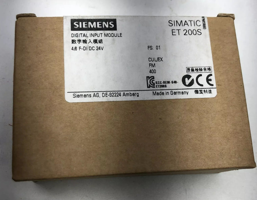 NEW SEALED 2014 6ES7 138-4FA04-0AB0 SIEMENS SIMATIC ET 200S 4/8 DIGITAL INPUT