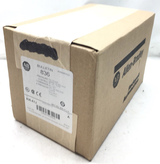 NEW 836-A1J FACTORY SEALED ALLEN-BRADLEY PRESSURE CONTROL SWITCH 836A1J