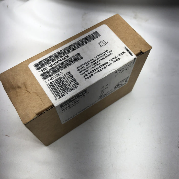 NEW SEALED 2014 6ES7 138-4FA04-0AB0 SIEMENS SIMATIC ET 200S 4/8 DIGITAL INPUT