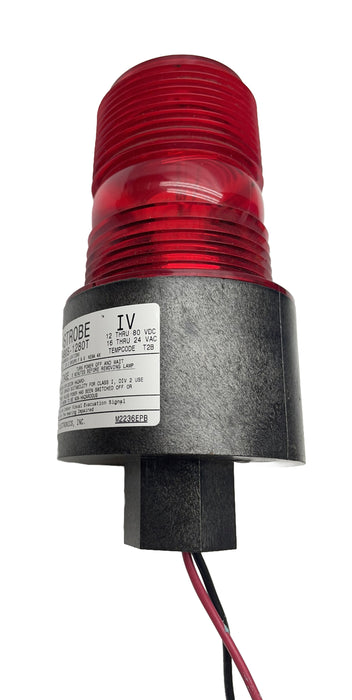 NEW 490S-1280T RED MICROSTROBE BY TOMAR 12-80 VDC , 16-24 VAC HAZERDOUS LOCATION