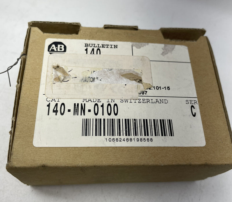 NEW ALLEN BRADLEY 140-MN-0100 MANUAL MOTOR STARTER W/ ADJ OVERLOAD