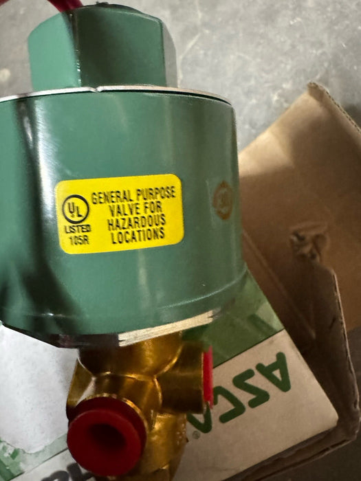 NEW ASCO REDHAT 120V 1/4" SOLENOID VALVE P8320A006 T 23293883