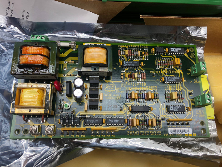 SYNCPRO FACTORY REMAN ALLEN BRADLEY 80165-998-51-RP PF TRANSDUCER SYNC-PRO AB