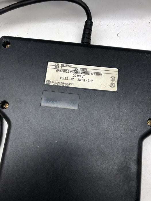 ALLEN BRADLEY 1201-HH3E SER A GRAPHICS PROGRAMMING TERMINAL
