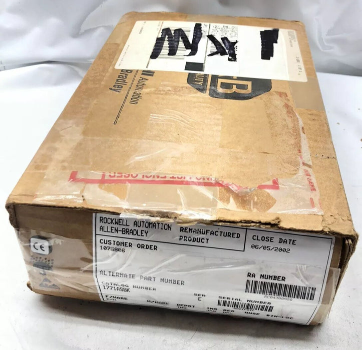 REMAN 1771-ASBK ALLEN-BRADLEY REMOTE I/O ADAPTER MODULE RIO 1771ASB 1771-ASBK/E